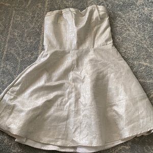 Express Strapless Flare New Year’s Eve Dress